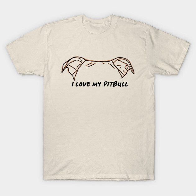 Pit Bull Love T-Shirt by rmcbuckeye
