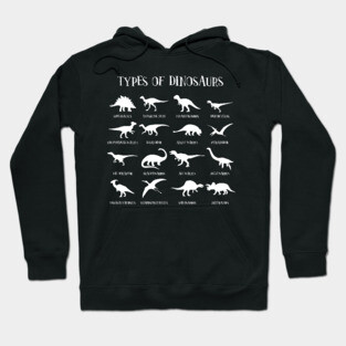 Types of Dinosaurs' Teaching Dinosaurs Hoodie