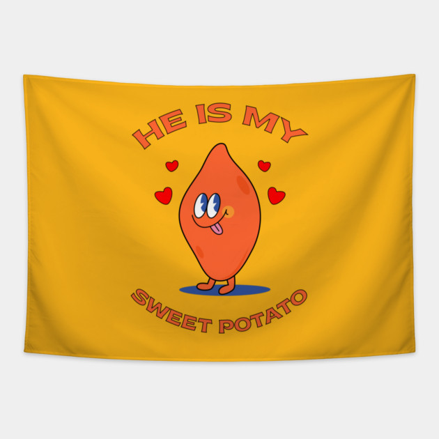 He Is My Sweet Potato Tapestry by MadeByBono