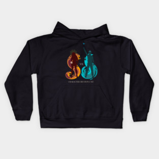 Necromancers VS Magical Girls Kids Hoodie