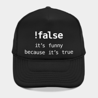 Funny False Programming Coding For Programmers Hat