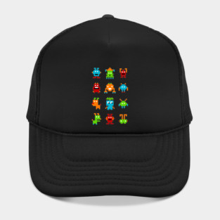 Funny Pixel Monster Creatures Hat