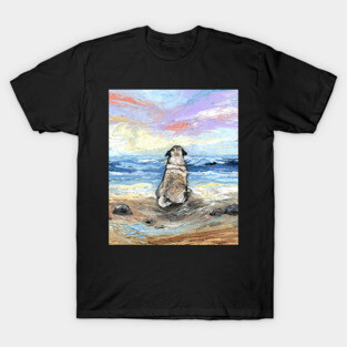 Beach Days - Pug T-Shirt