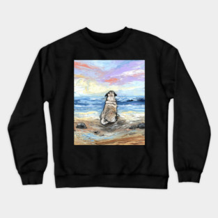 Beach Days - Pug Crewneck Sweatshirt