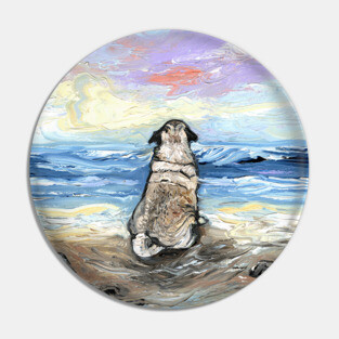 Beach Days - Pug Pin