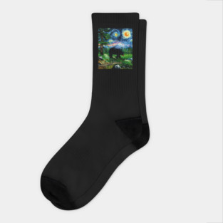 Smoky Mountain Night Socks