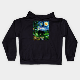 Smoky Mountain Night Kids Hoodie