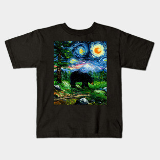 Smoky Mountain Night Kids T-Shirt