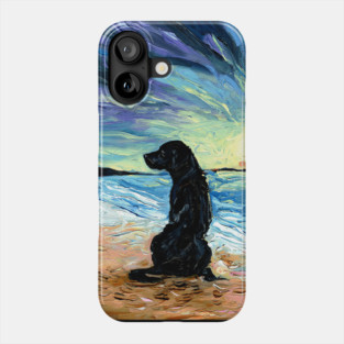 Beach Days - Black Labrador Phone Case