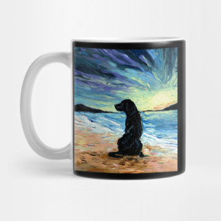 Beach Days - Black Labrador Mug