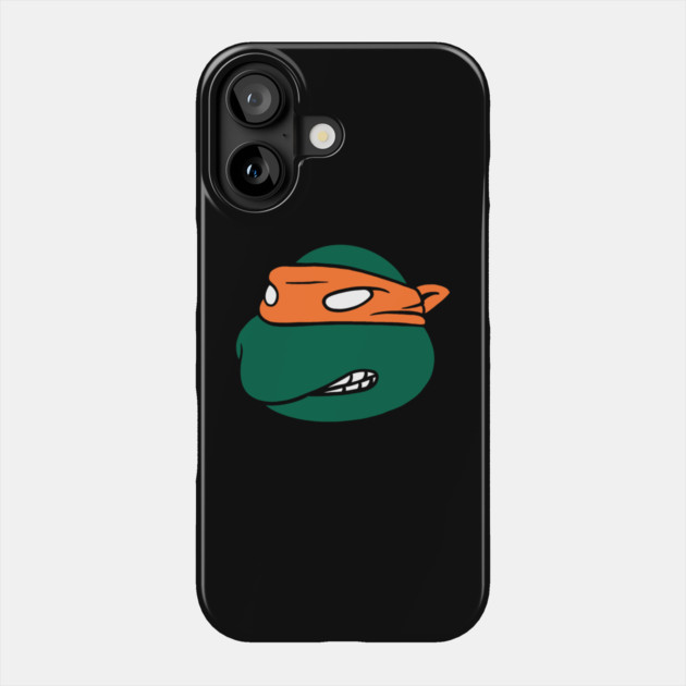 1988 TMNT Michelangelo Action Figure Head Phone Case by The Adult Nerd