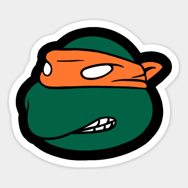 1988 TMNT Michelangelo Action Figure Head Magnet by The Adult Nerd