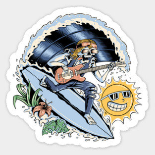 Surf Rock Sticker