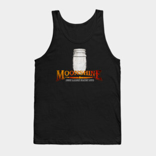 Moonshine Mason Jar Inspired Design Tank Top