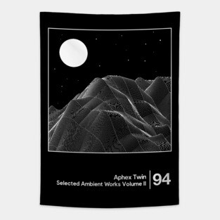 Aphex Twin - Selected Ambient Works Vol II / Minimalist Style Graphic Design Tapestry