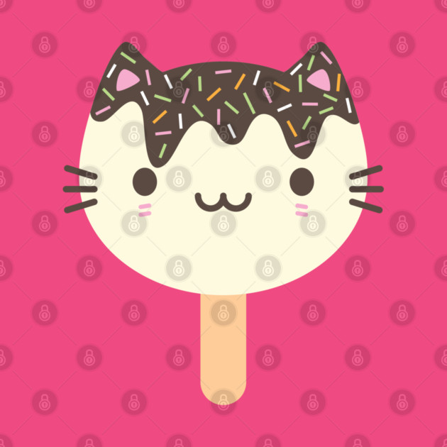 Kawaii Summer Ice Lolly Popsicle Cats by marcelinesmith