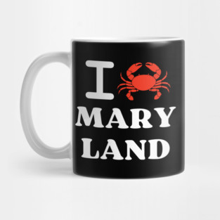I Love Maryland Crab Shellfish National Seafood Month Mug