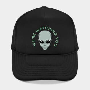 Alien Head We're Watching You Hat