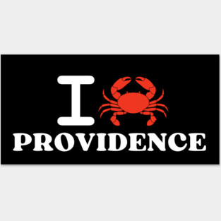 I Love Providence Crab Shellfish National Seafood Month Posters and Art