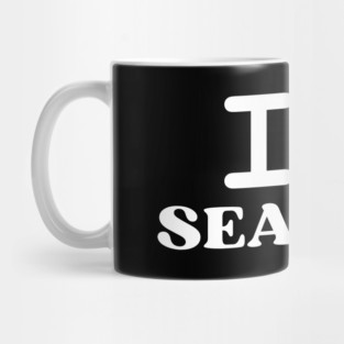 I Love Seafood Crab Shellfish National Seafood Month Mug