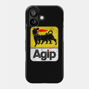AGIP Azienda Generale Italiana Petroli / Faded Vintage Style Phone Case