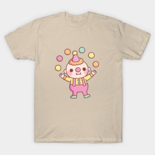 Cute Little Clown Juggler Juggling Balls T-Shirt