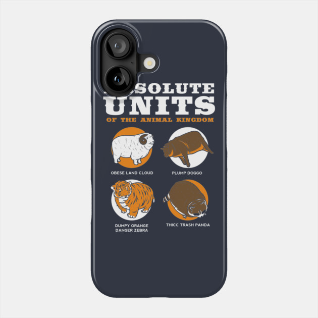 Absolute Units Of The Animal Kingdom Phone Case by dumbshirts