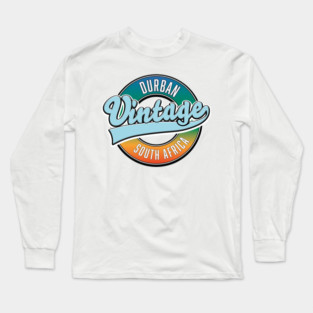 Durban south africa vintage logo Long Sleeve T-Shirt