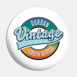 Durban south africa vintage logo Pin