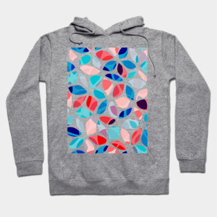 Flower Petals Colorful Pattern Hoodie
