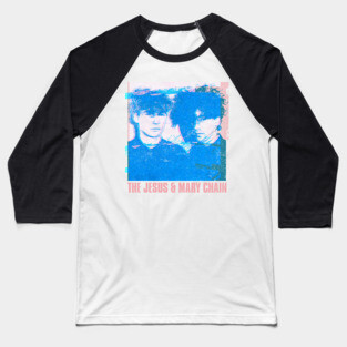 The Jesus & Mary Chain - - - Glitch Style Fan Art Baseball T-Shirt