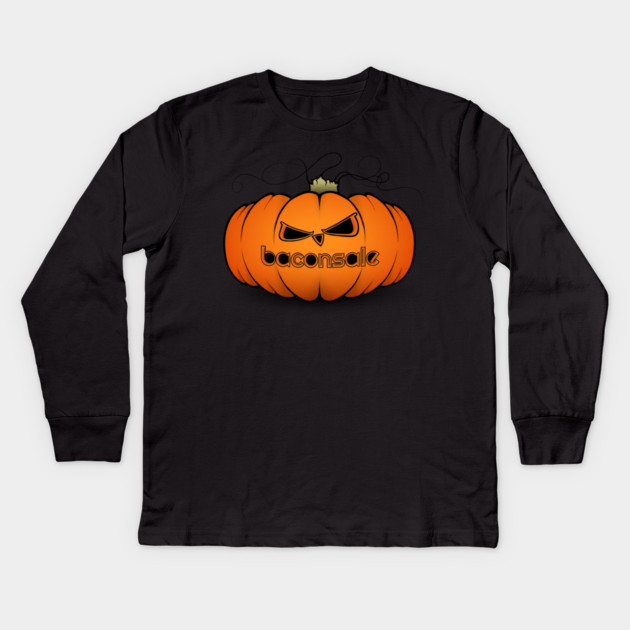 Baconsale Jack-O-Lantern Kids Long Sleeve T-Shirt by baconsale