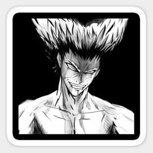 the mark of the wolves garou martial art expert in anime style ecopop in beast mode Sticker