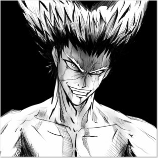 the mark of the wolves garou martial art expert in anime style ecopop in beast mode Posters and Art