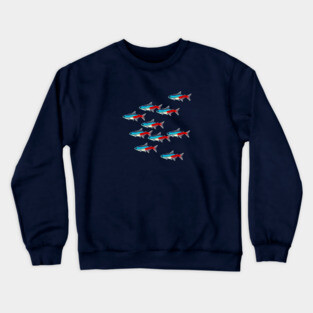 Neon Tetra School Crewneck Sweatshirt