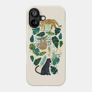 Emerald Rain Forest Animals Phone Case