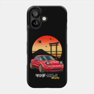 Red MX5 Miata JDM Legend Phone Case