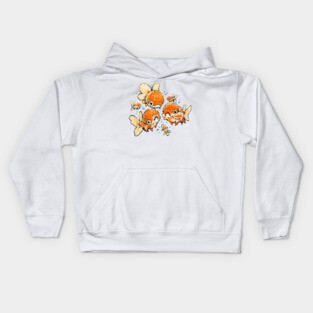 Goldfish with Legs Kids Hoodie
