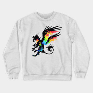 Fabulous Rainbow Griffon Crewneck Sweatshirt