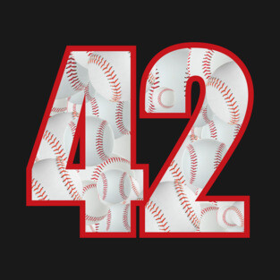 Baseball Number #42 Forty Two Lucky Favorite Jersey Number. T-Shirt