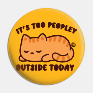 TOO PEOPLEY CAT Pin