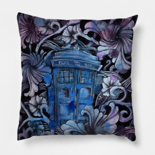 Tardis blue Pillow