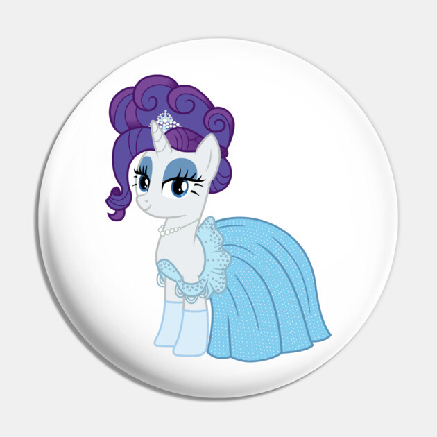 Rarity as Cinderella (1997) My Little Pony Pin TeePublic