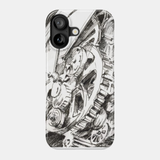 Steampunk clock Phone Case