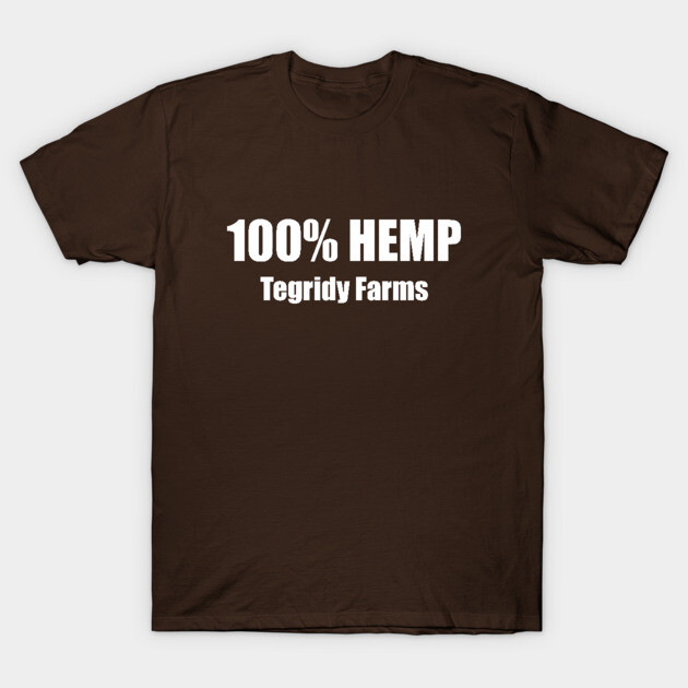 100% HEMP - Tegridy Farms T-Shirt by InformationRetrieval
