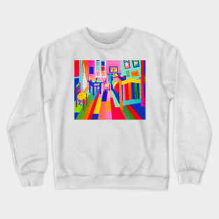 Van Gogh's Bedroom at Arles Pop Art Crewneck Sweatshirt