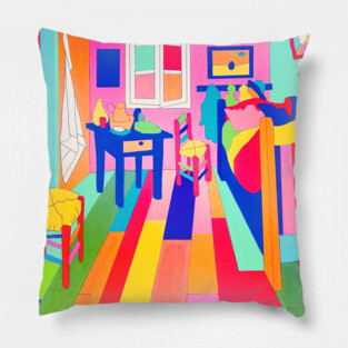 Van Gogh's Bedroom at Arles Pop Art Pillow
