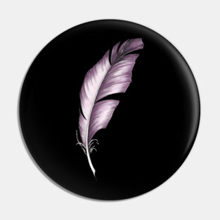 Violet feather Pin