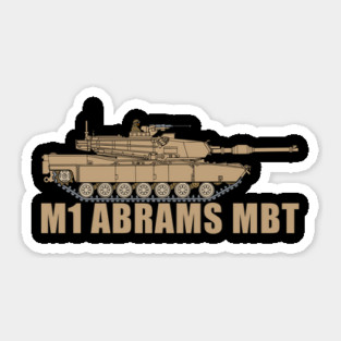 M1 Abrams MBT Army Tank Gift Sticker