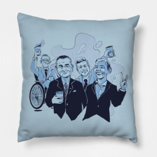 Funny Democratic Party // Democrat Presidents Roosevelt Johnson Kennedy Obama Pillow